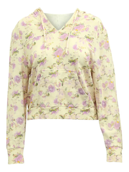  Loveshackfancy Floral-print Drawstring Hoodie - Neutrals 