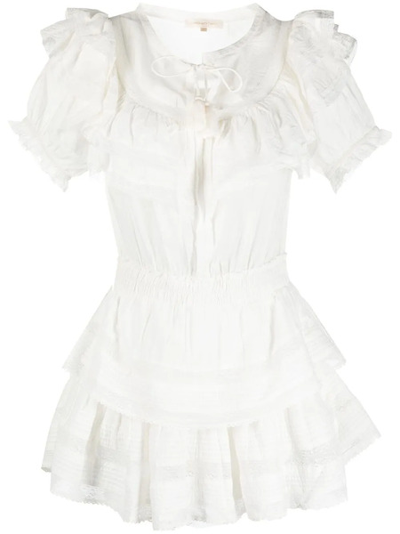  Loveshackfancy Liv Ruffled-trim Dress - White 