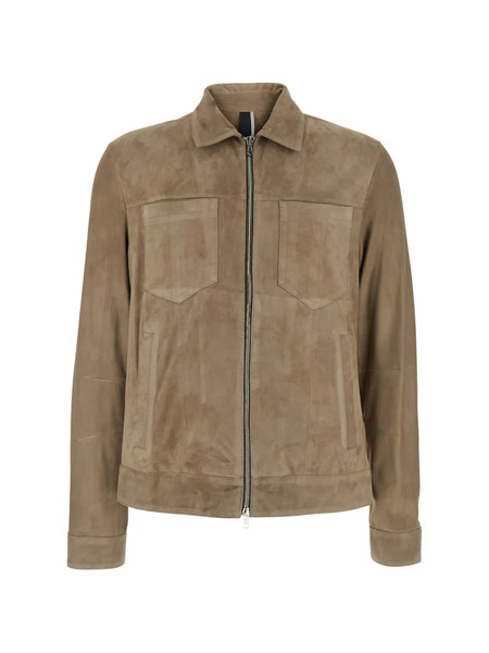 Low Brand Suede Shirt Jacket - Neutrals 