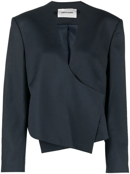  Low Classic Asymmetric Wool-blend Jacket - Blue 