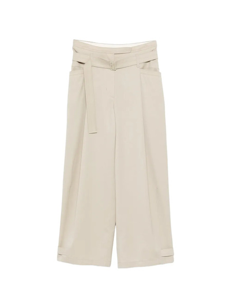 Low Classic Buckle Belt Trousers - Neutrals 