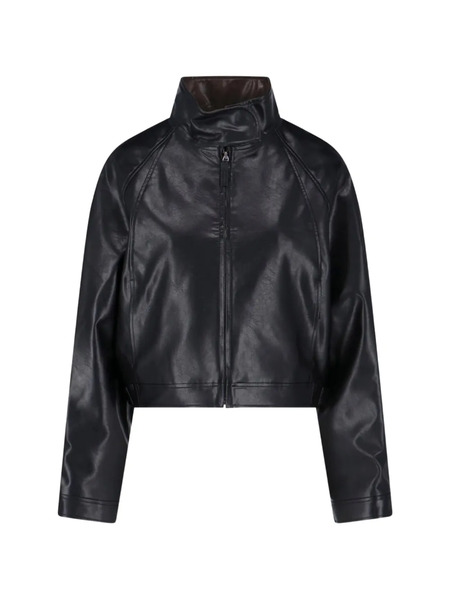  Low Classic Cropped High-neck Jacket - Black 