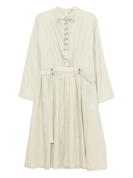  Low Classic Drawstring Belted Dress - Green 