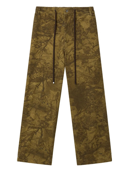  Low Classic Drawstring Camouflage Trousers - Brown 