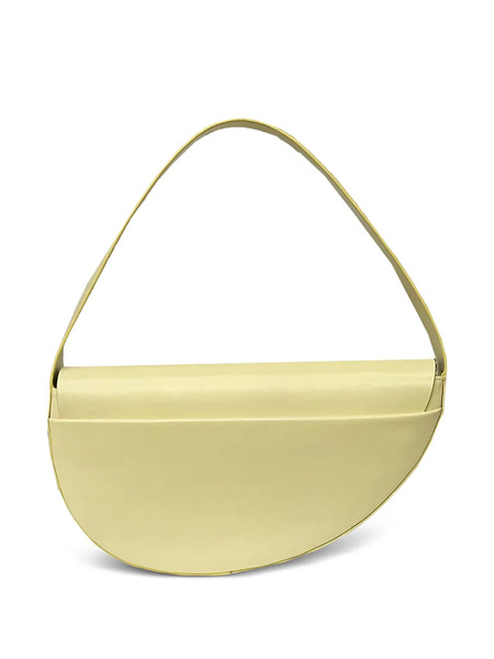 Low Classic Flow Half-moon Leather Shoulder Bag - Yellow 