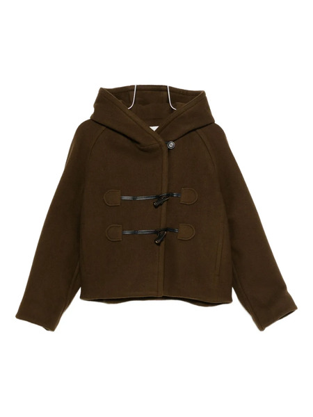  Low Classic Hooded Toggle Coat - Brown 