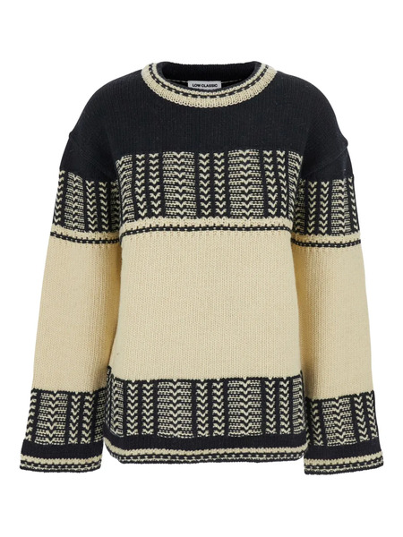  Low Classic Intarsia-knit Sweater - Neutrals 