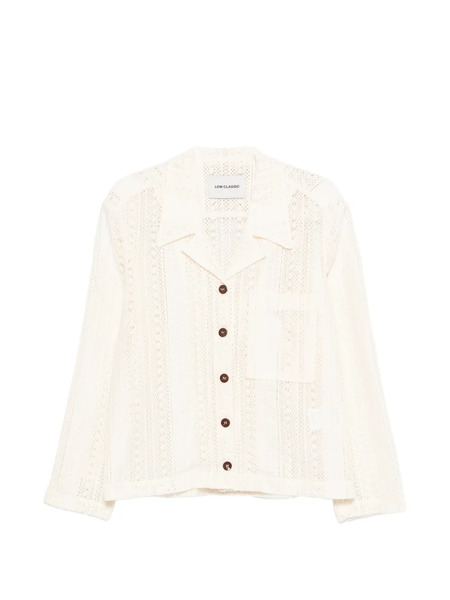  Low Classic Lace Button Shirt - Neutrals 