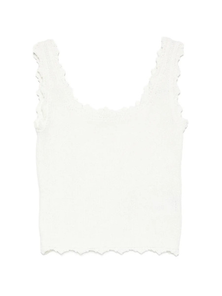  Low Classic Lace Sleeveless Top - Neutrals 