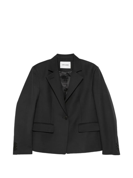  Low Classic Notched-lapel Button-fastening Blazer - Grey 