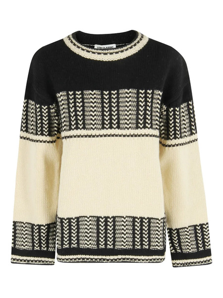  Low Classic Patterned Sweater - Black 
