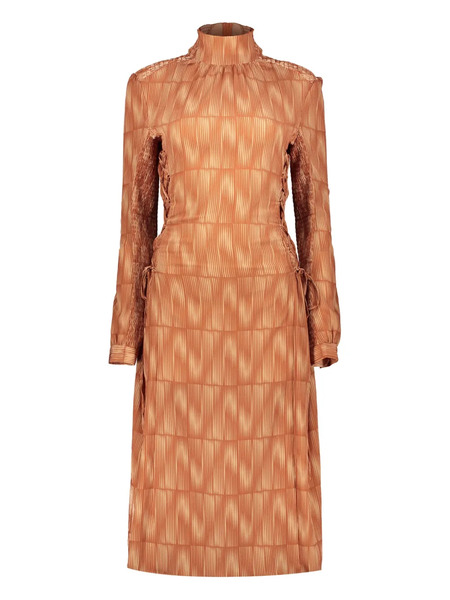  Low Classic Printed Dress - Brown 