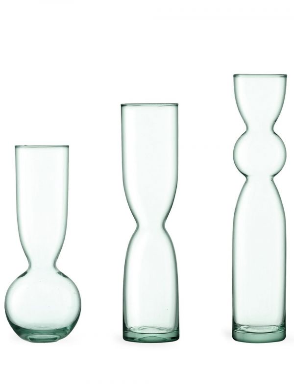 Lsa International Canopy Trio Vase Set - Neutrals 