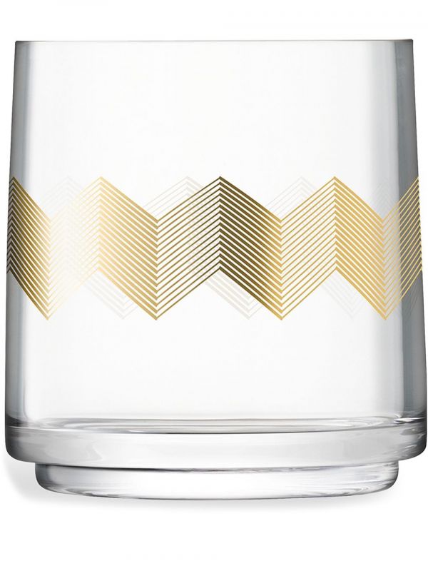  Lsa International Chevron Vase (14cm) - White 
