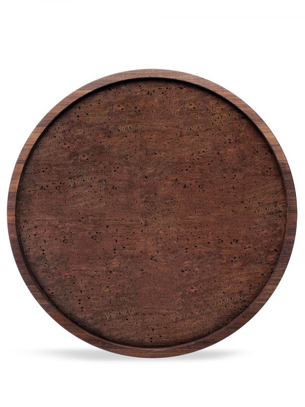  Lsa International City Medium Walnut Serving Tray - Brown 