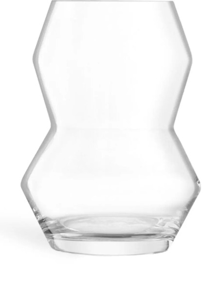  Lsa International Sculpt Glass Vase (16cm X 12cm) - Neutrals 