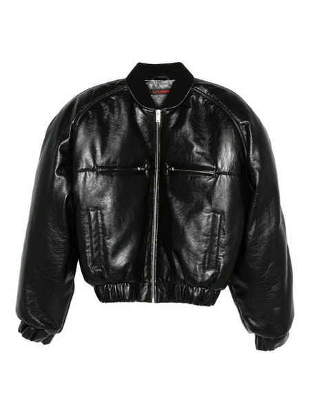  LỰu ĐẠn Zip-up Bomber Jacket - Black 