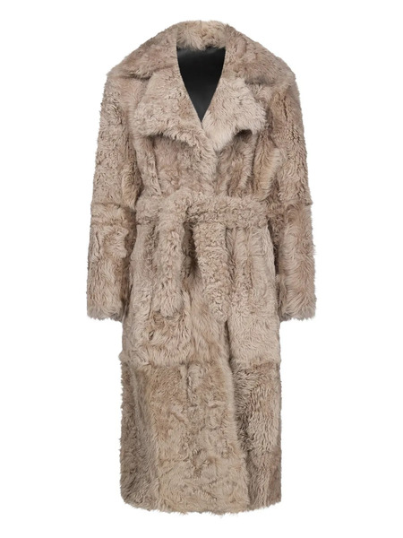  Ludovic De Saint Sernin Shearling Coat - Neutrals 