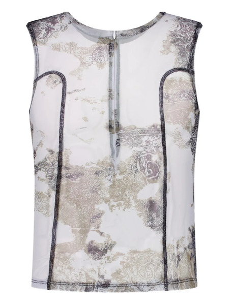  Lueder Ben Printed Top - White 