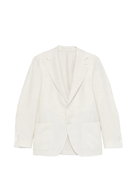  Luigi Bianchi Mantova Buttoned Blazer - Neutrals 