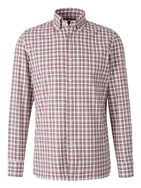  Luigi Borrelli Checked Button-down Shirt - Red 