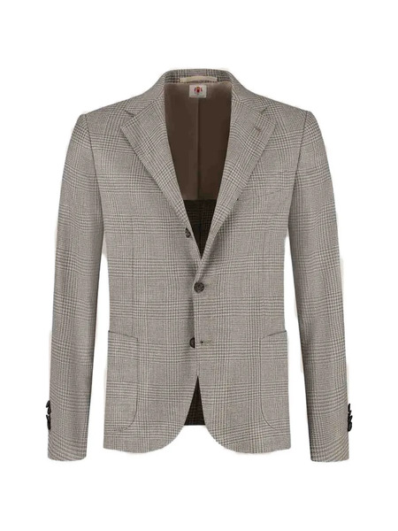  Luigi Borrelli Plaid Two-button Blazer - Neutrals 