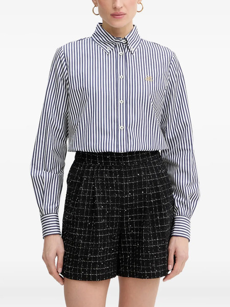  Luisa Spagnoli Barratura Embroidered Button-down Shirt - Blue 