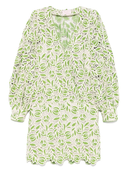  Luisa Spagnoli Crochet Mini Dress - Green 