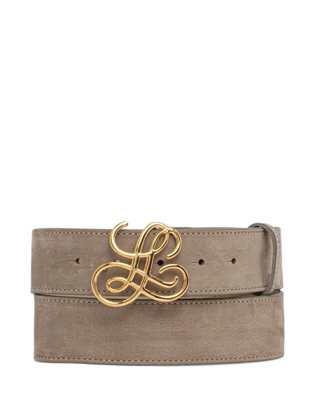  Luisa Spagnoli Dantesco Logo Buckle Belt - Grey 