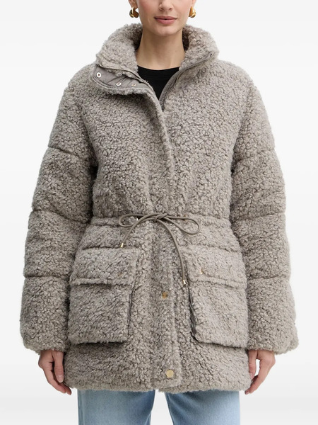  Luisa Spagnoli Drawstring Pocket Coat - Grey 