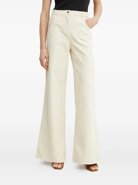  Luisa Spagnoli Herringbone Jeans - Neutrals 