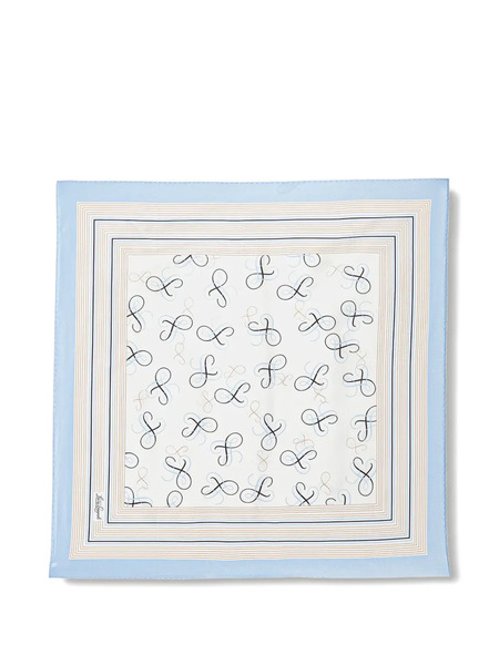  Luisa Spagnoli Rullante Silk Foulard - Blue 