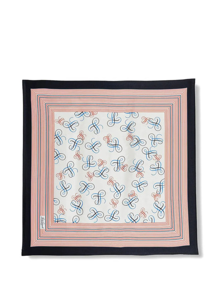  Luisa Spagnoli Rullante Silk Foulard - Blue 