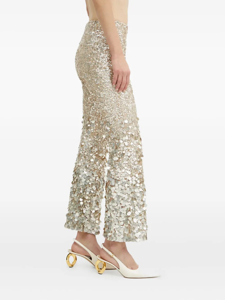  Luisa Spagnoli Sequin-embellished Trousers - Neutrals 