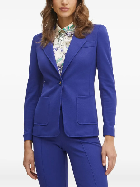  Luisa Spagnoli Single-button Pocket Blazer - Blue 