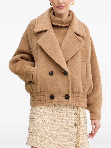  Luisa Spagnoli Stornello Button Double-breasted Coat - Neutrals 