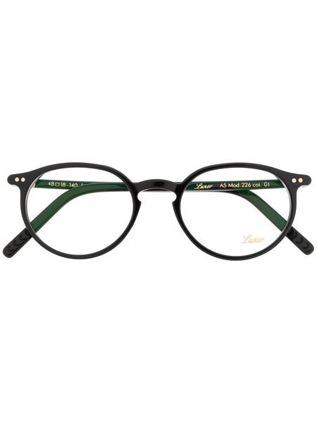  Lunor Round Frame Glasses - Black 