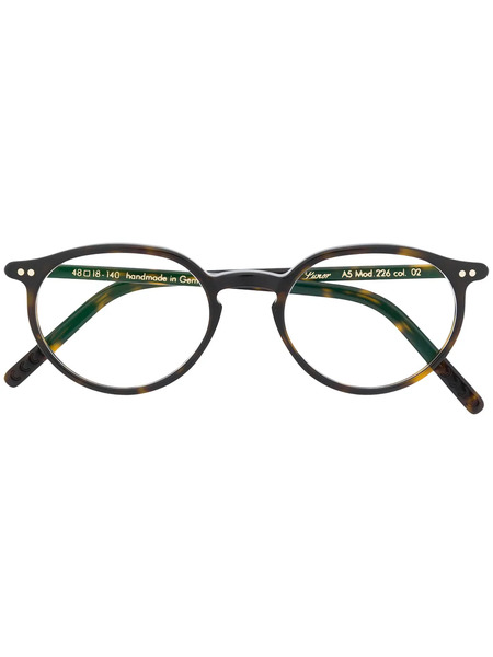  Lunor Round Frame Glasses - Brown 