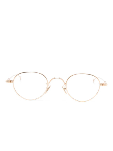  Lunor Round-frame Glasses - Gold 