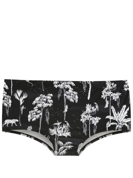  Lygia & Nanny Copacabana Jungle-print Swimming Trunks - Black 