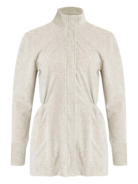  Lygia & Nanny Plush Capuccino Drawstring Parka - Grey 