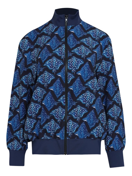  Lygia & Nanny Printed Bomber Jacket - Blue 