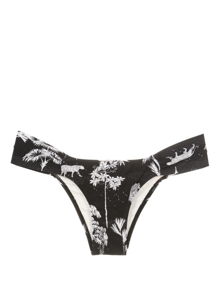  Lygia & Nanny Ritz Graphic-print Bikini Bottoms - Black 