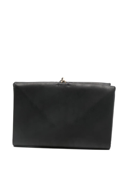  Ma+ Leather Flap Cardholder - Black 