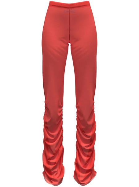  Maccapani The Ruched High-waisted Leggings - Orange 