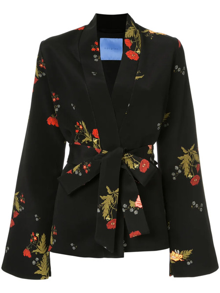  Macgraw Cognac Robe Coat - Black 