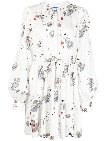  Macgraw In Cahoots Printed Mini Dress - White 