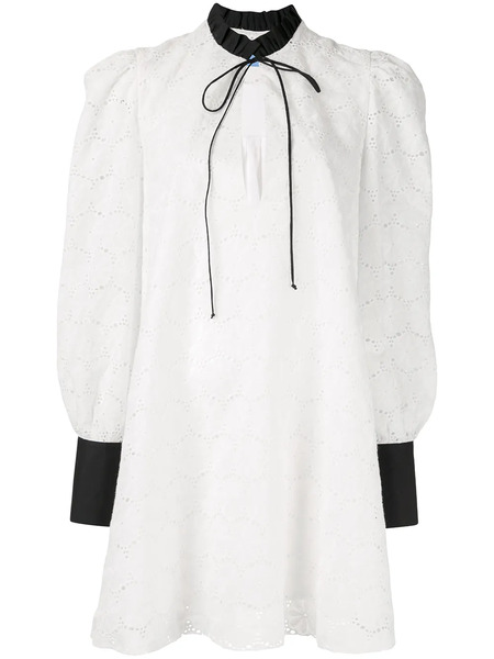  Macgraw Lace Design Dress - White 