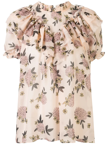  Macgraw Migration Floral Top - Neutrals 