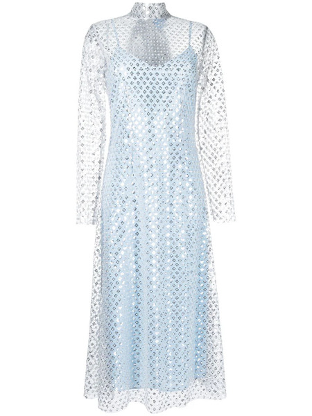  Macgraw Perception Sequin-embellished Long Dress - Silver 